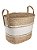 CESTA DE ALGODÃO E FIBRAS NATURAIS 39 CM - Imagem 2