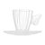 CONJUNTO 4 XÍCARAS DE CAFÉ DE VIDRO COM PIRES BUTTERFLY 80ML - Imagem 5