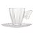 CONJUNTO 4 XÍCARAS DE CHÁ DE VIDRO COM PIRES BUTTERFLY 180ML - Imagem 3