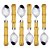 KIT ORGANIZADOR DE TALHER DE BAMBU COM 19 PEÇAS - Imagem 5