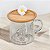 CANECA DE BOROSSILICATO PIRES MARGARIDA 350ML - Imagem 2