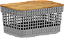 CESTO GRID COM TAMPA DE BAMBU 2,5 L CHUMBO FECHADO - Imagem 2