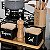 KIT SALEIROS COM BANDEJA MOEDOR E TAMPA BAMBU HATTAN PRETO 350ML - Imagem 2