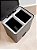 LIXEIRA DUPLA COM PEDAL TRIUM 20L PRETA - Imagem 2