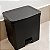 LIXEIRA DUPLA COM PEDAL TRIUM 20L PRETA - Imagem 1