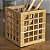 PORTA TALHER E UTENSÍLIOS DE BAMBU VAZADO 13 CM - Imagem 3