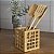 PORTA TALHER E UTENSÍLIOS DE BAMBU VAZADO 13 CM - Imagem 5