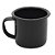 CANECA REVESTIDA FERRO ESMALTADO PRETA 150 ML - Imagem 1