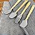 KIT PANO DE PRATO MULTIUSO COM 4 UTENSÍLIOS CINZA - Imagem 3