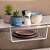 CESTA ORGANIZADORA  DE PRATELEIRA METAL BRANCO 40 CM - Imagem 1