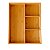 ORGANIZADOR DE GAVETAS MULTIUSO DE BAMBU 4 NICHOS DE BAMBU 30X38CM - Imagem 2