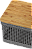 CESTO GRID COM TAMPA DE BAMBU 8 L CHUMBO - Imagem 4