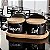 KIT SALEIROS COM BANDEJA E TAMPA BAMBU HATTAN PRETO 290ML - Imagem 1