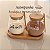 KIT 2 POTES 750ML COM TAMPA COLHER E BANDEJA DE BAMBU STYLE - Imagem 2