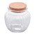 POTE DE VIDRO COM TAMPA DE ROLHA MIMO 600ML - Imagem 1