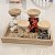KIT 4 POTES AMOR COM TAMPA E BANDEJA PALHINHA DE BAMBU - Imagem 3