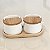 KIT 2 SALEIROS DE PORCELANA E BANDEJA DE BAMBU - Imagem 7