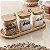 KIT 3 POTES 400ML COM TAMPA COLHER E BANDEJA DE BAMBU JÚLIAA - Imagem 3
