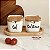 KIT 2 SALEIROS DE PORCELANA COM BANDEJA DE BAMBU - Imagem 2