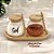 KIT 2 POTES 400ML COM TAMPA COLHER E BANDEJA DE BAMBU STYLE - Imagem 5