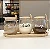 KIT 3 POTES 750ML COM TAMPA COLHER E BANDEJA DE BAMBU STYLE - Imagem 1