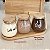 KIT 3 POTES 750ML COM TAMPA COLHER E BANDEJA DE BAMBU STYLE - Imagem 2