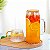 JARRA DE VIDRO BOROSILICATO COM TAMPA EM BAMBU 1.2L - Imagem 2