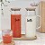 JARRA DE VIDRO BOROSILICATO COM TAMPA EM BAMBU 1.2L - Imagem 1