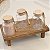 CONJUNTO 3 POTES COM BANDEJA DE APOIO ELISA STORE 150ML - Imagem 2