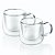 CONJUNTO 2 XÍCARAS PARA CAFÉ PAREDE DUPLA 80ML - Imagem 1