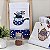 KIT 2 PANOS DE PRATO PATCHWORK BULE E XÍCARAS - Imagem 1