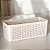 CESTO ORGANIZADOR FLOW BEGE SEM TAMPA 34X15X13CM - Imagem 2