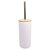 KIT DE BANHEIRO DE ABS E BAMBU BRANCO 6 PEÇAS - Imagem 6