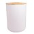 KIT DE BANHEIRO DE ABS E BAMBU BRANCO 6 PEÇAS - Imagem 7