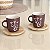 CONJUNTO CANECAS COM PIRES PORCELANA FLORES 2 UN 170ML - Imagem 3
