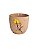 CACHEPOT DECORATIVO DE CERÂMICA FLOR AMARELA TRENTO 11CM - Imagem 1