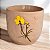 CACHEPOT DECORATIVO DE CERÂMICA FLOR AMARELA TRENTO 11CM - Imagem 2