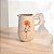 JARRO DECORATIVO DE CERÂMICA FLOR LARANJA TRENTO 16CM - Imagem 2