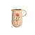 JARRO DECORATIVO DE CERÂMICA FLOR LARANJA TRENTO 16CM - Imagem 1