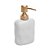 KIT DE BANHEIRO CERÂMICA BRANCO E OURO VELHO ORGANIC - Imagem 2