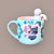 CANECA COM INFUSOR CHÁ STITCH NAMORADOS 350ML - Imagem 1