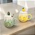 CANECA CERÂMICA COM COLHER NEW LIFE 2 420ML - Imagem 1
