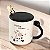 CANECA CERÂMICA COM COLHER NEW LIFE 2 VAQUINHA  400ML - Imagem 1