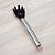 COLHER INOX E SILICONE PRETO PARA ESPAGUETE - Imagem 1