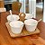 CONJUNTO 4 MOLHEIRAS COM SUPORTE DE BAMBU E COLHER GRANFINE - Imagem 1