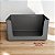 CESTO ORGANIZADOR FLOW COM E SEM TAMPA  ABERTURA FRONTAL  34X27X13CM - Imagem 5