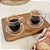 CONJUNTO 2 CANECAS COM PRATINHO DE VIDRO NEW BUTTERFLY FIO DE OURO 200ML - Imagem 6