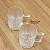 CONJUNTO 2 CANECAS DE VIDRO CHÁ OU CAFÉ DELI DIAMOND FIO DE OURO - Imagem 4