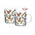 CONJUNTO 2 CANECAS DE VIDRO AMOR E FLOR 220ML - Imagem 4