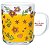 CONJUNTO 2 CANECAS DE VIDRO AMOR E FLOR 220ML - Imagem 1